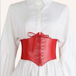 Red Corset Belt